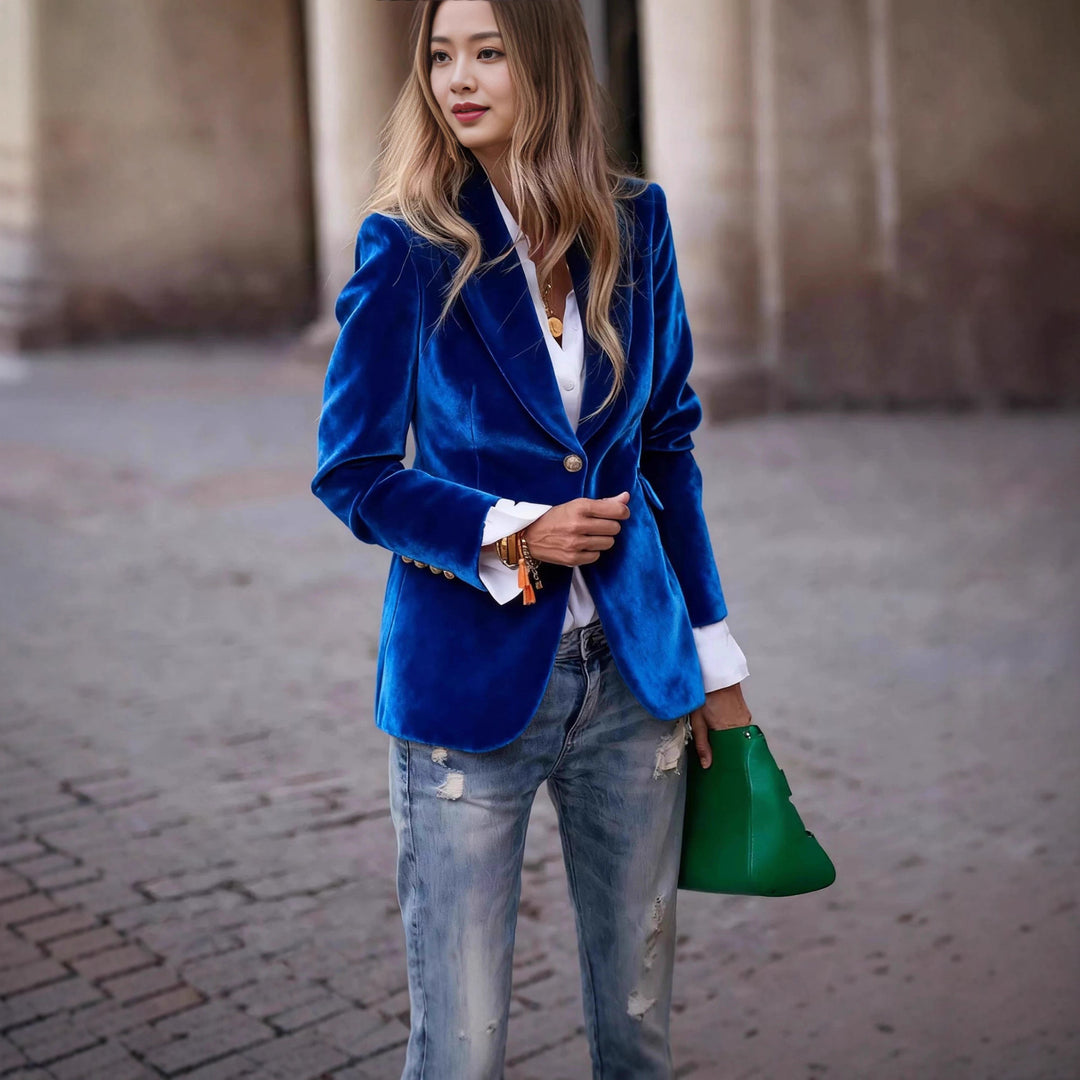 Damer Samt Blazer Mirla-Eva Jonsson