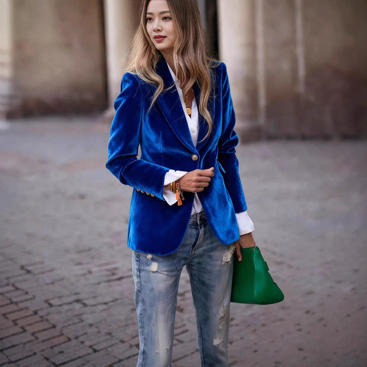 Damer Samt Blazer Mirla-Eva Jonsson