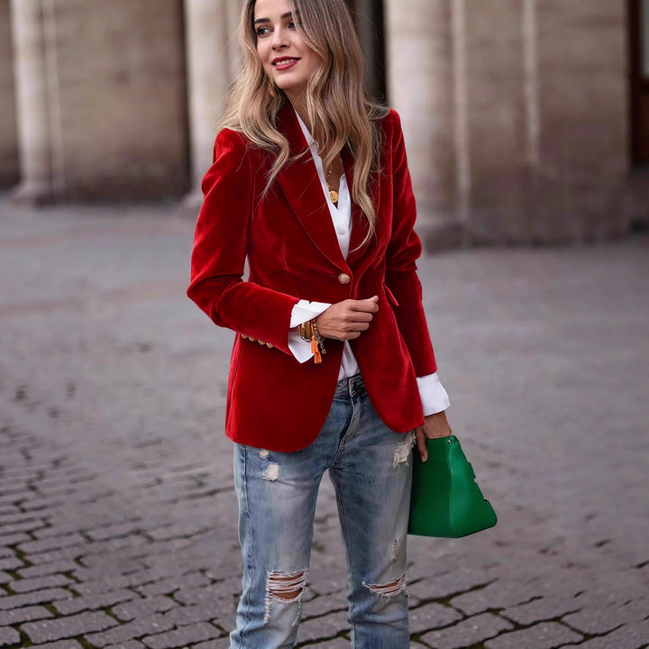 Damer Samt Blazer Mirla-Eva Jonsson