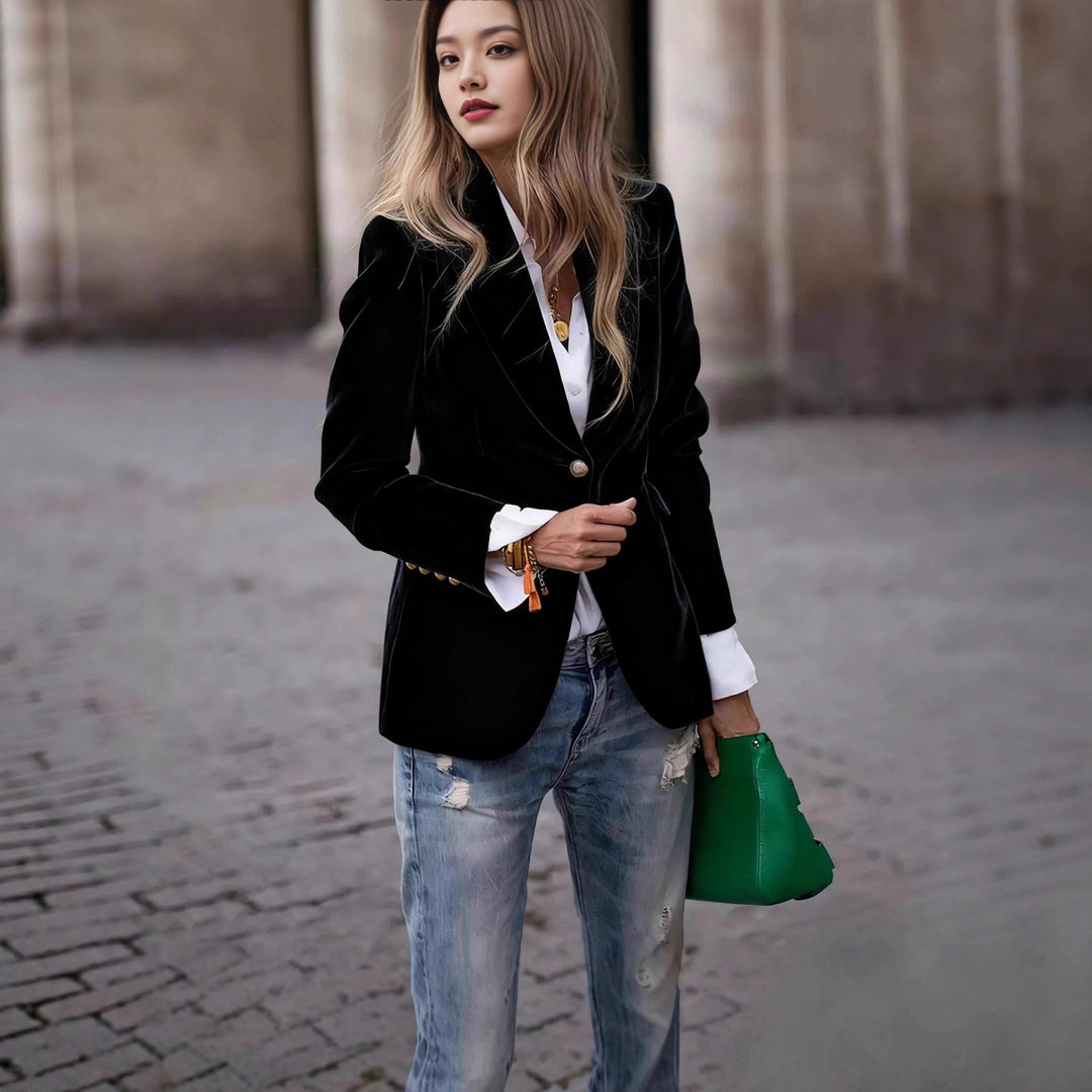 Damer Samt Blazer Mirla-Eva Jonsson