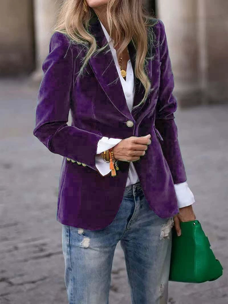 Damer Samt Blazer Mirla-Eva Jonsson