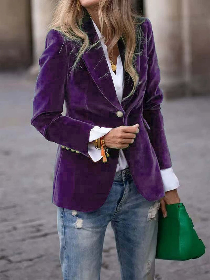 Damer Samt Blazer Mirla-Eva Jonsson
