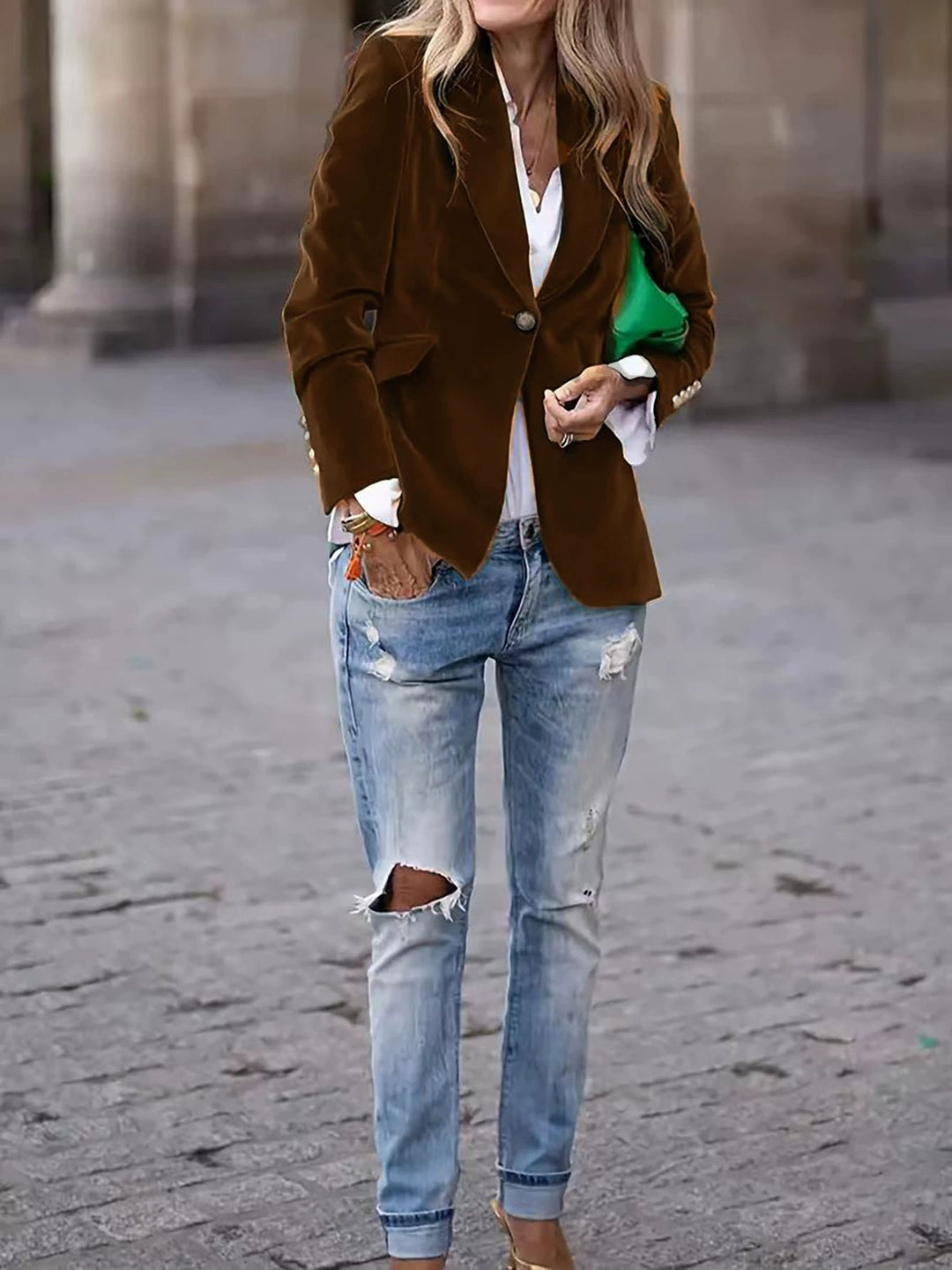 Damer Samt Blazer Mirla-Eva Jonsson