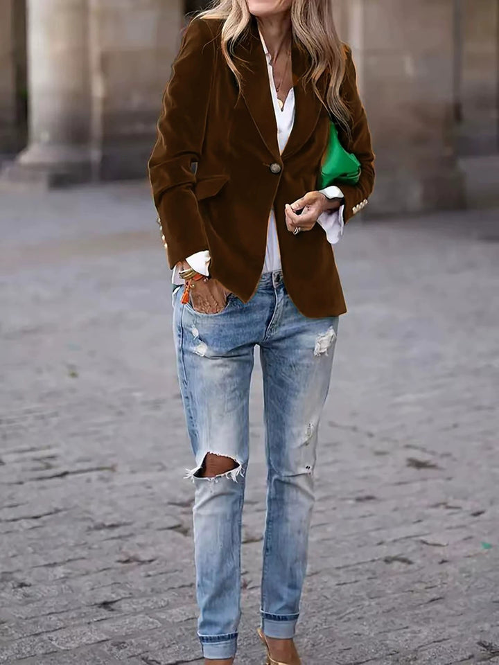 Damer Samt Blazer Mirla-Eva Jonsson