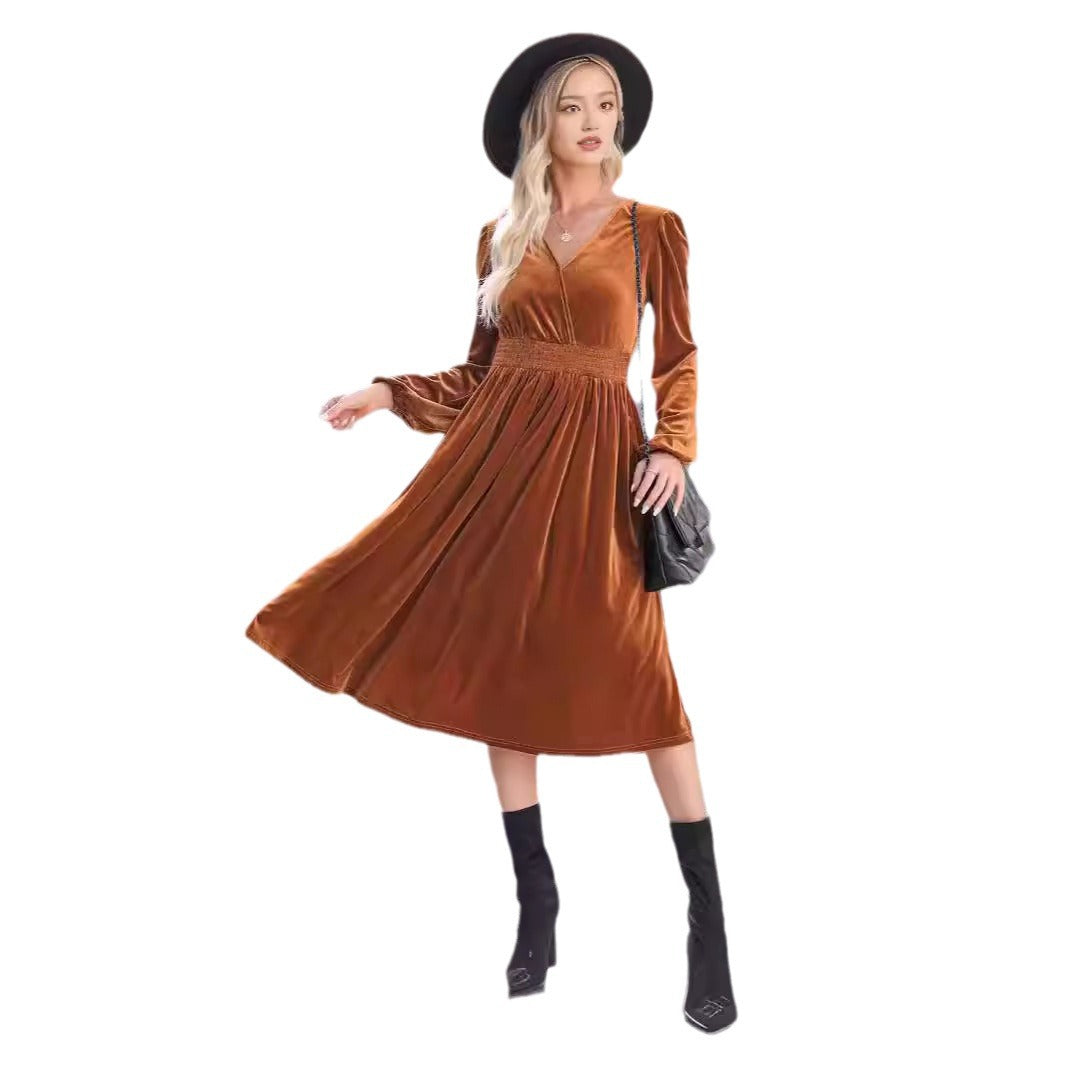 Damer Samt Klänning i Vintage-stil Mirla-Eva Jonsson