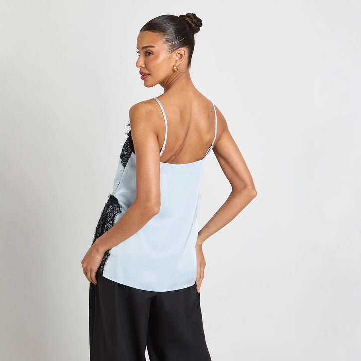 Damer Satin Cami med spetsdetaljer Mirla-Eva Jonsson