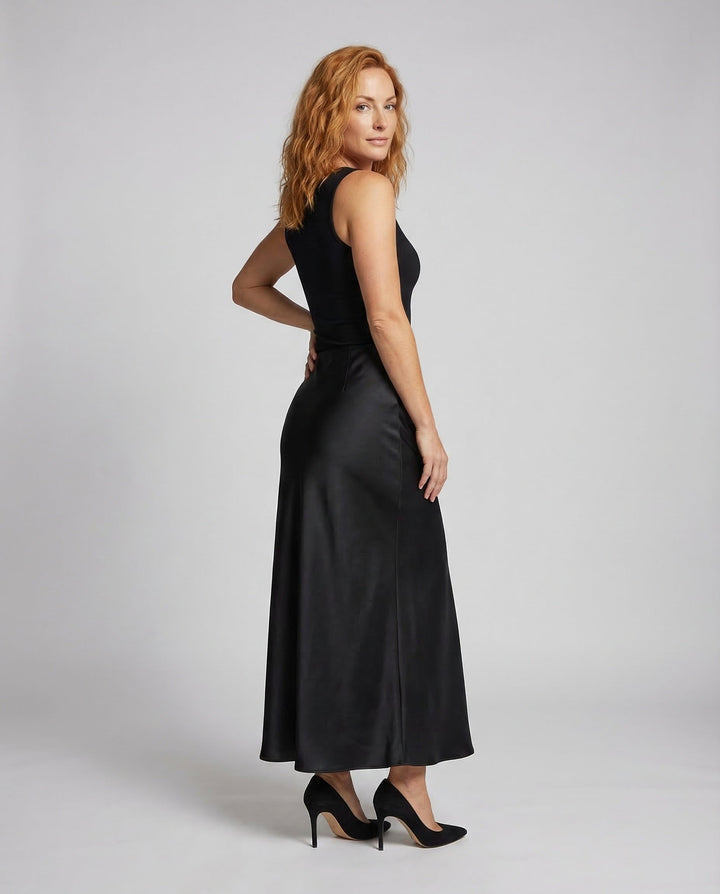 Damer Satin Sliprock Maxi-Eva Jonsson
