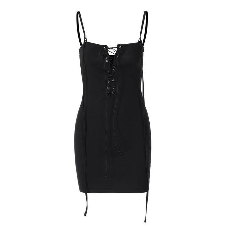 Damer Sedduktivt Bodycon-klänning med snörning Mirla-Eva Jonsson