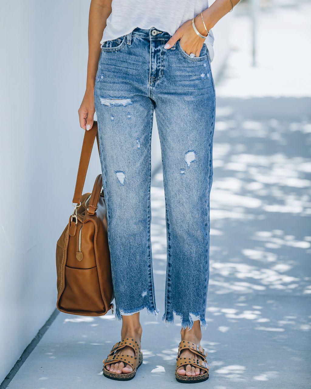 Damer Skinny High-Waist Jeans Mirla-Eva Jonsson