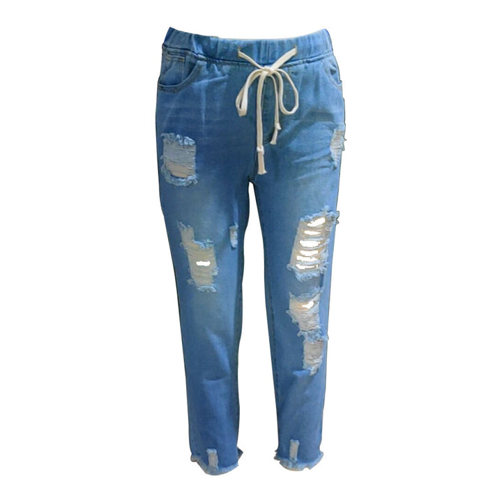 Damer Skinny Jeans med avslappnad Used-Look Mirla-Eva Jonsson