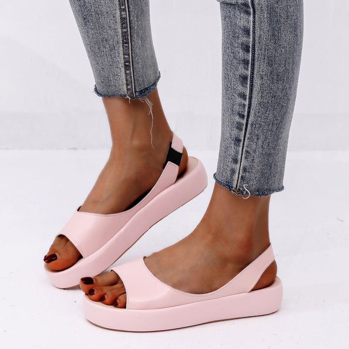 Damer Slingback Sandaler med Modernt Platå och Justerbar Rem Mirla-Eva Jonsson