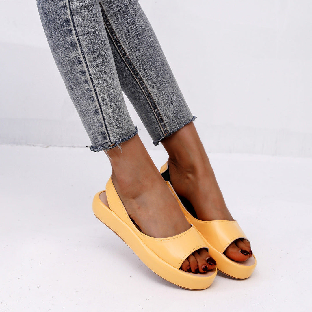 Damer Slingback Sandaler med Modernt Platå och Justerbar Rem Mirla-Eva Jonsson