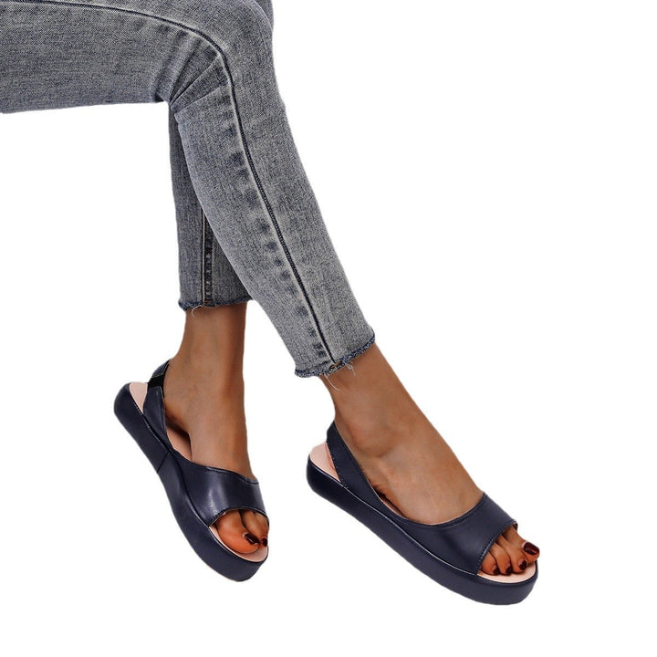 Damer Slingback Sandaler med Modernt Platå och Justerbar Rem Mirla-Eva Jonsson