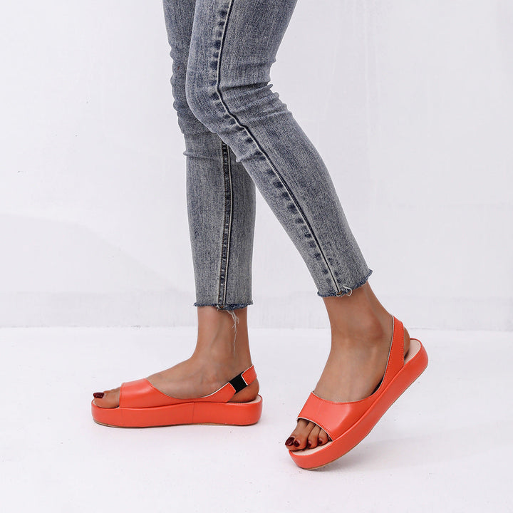 Damer Slingback Sandaler med Modernt Platå och Justerbar Rem Mirla-Eva Jonsson