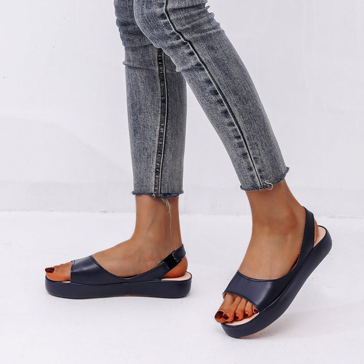 Damer Slingback Sandaler med Modernt Platå och Justerbar Rem Mirla-Eva Jonsson