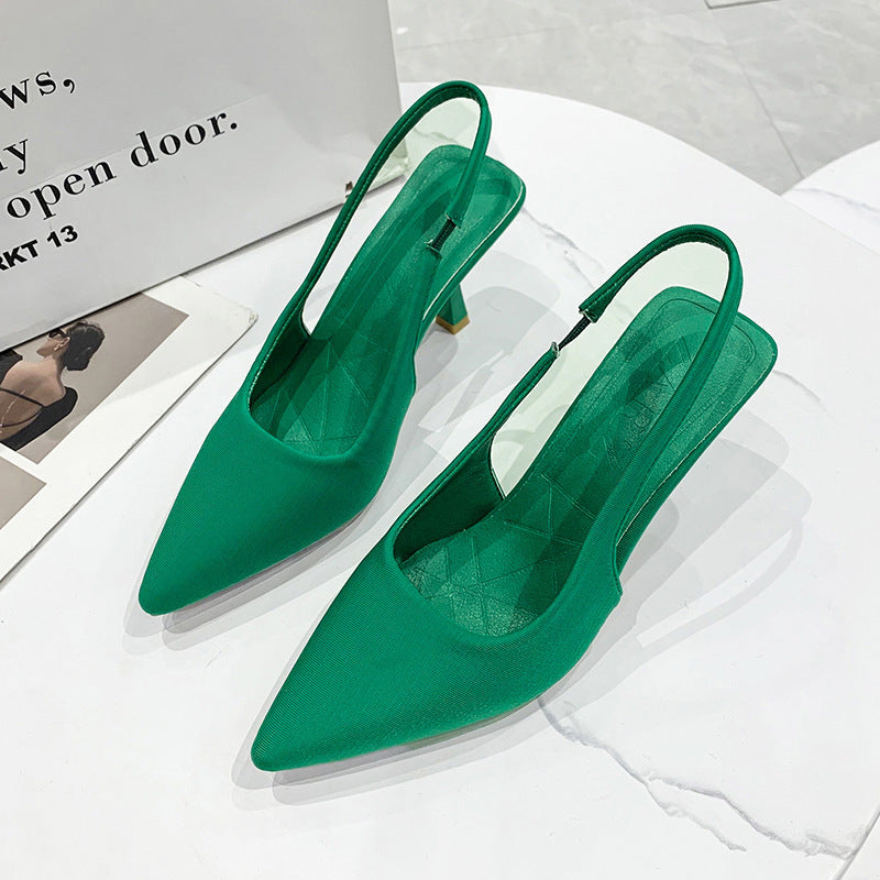 Damer Slingback-pumpar med smal spets och låg klackhöjd Mirla-Eva Jonsson