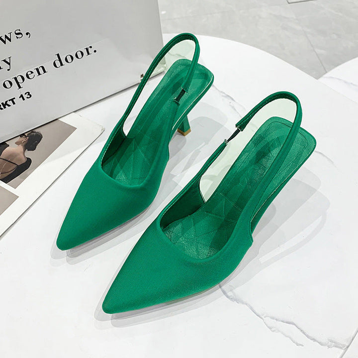 Damer Slingback-pumpar med smal spets och låg klackhöjd Mirla-Eva Jonsson