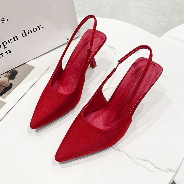 Damer Slingback-pumpar med smal spets och låg klackhöjd Mirla-Eva Jonsson