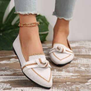 Damer Slip-On Mokasiner med Elegant Knut-Detalj Mirla-Eva Jonsson