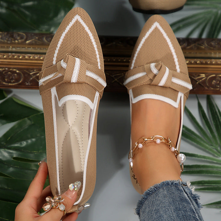 Damer Slip-On Mokasiner med Elegant Knut-Detalj Mirla-Eva Jonsson
