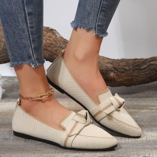 Damer Slip-On Mokasiner med Elegant Knut-Detalj Mirla-Eva Jonsson