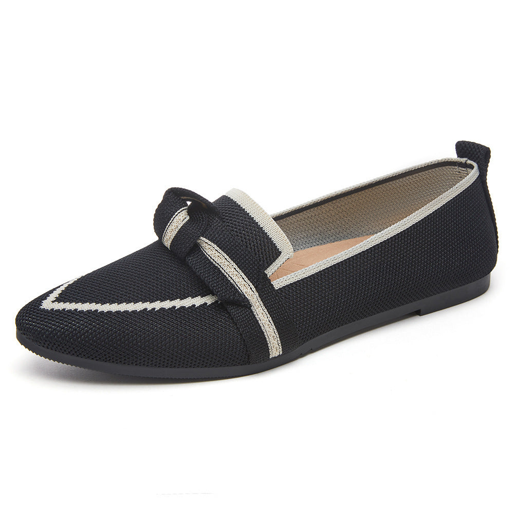 Damer Slip-On Mokasiner med Elegant Knut-Detalj Mirla-Eva Jonsson