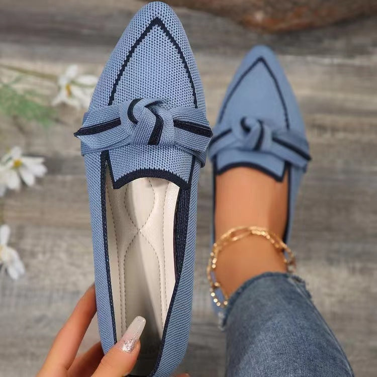 Damer Slip-On Mokasiner med Elegant Knut-Detalj Mirla-Eva Jonsson