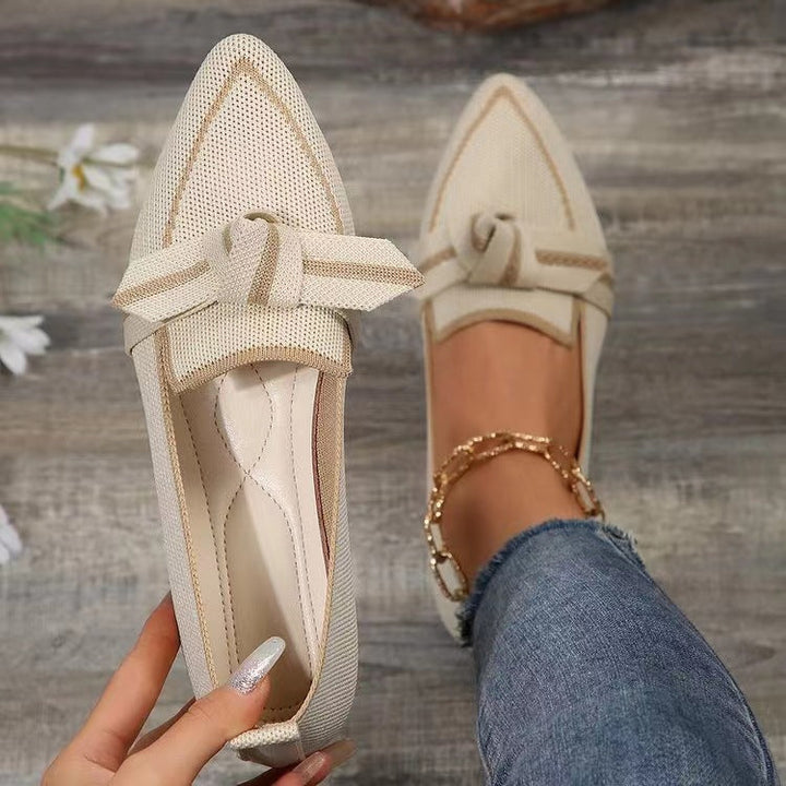 Damer Slip-On Mokasiner med Elegant Knut-Detalj Mirla-Eva Jonsson