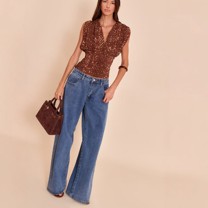 Damer Snygg blus med rynkor Mirla-Eva Jonsson