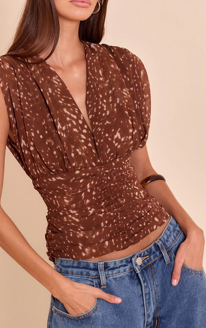 Damer Snygg blus med rynkor Mirla-Eva Jonsson