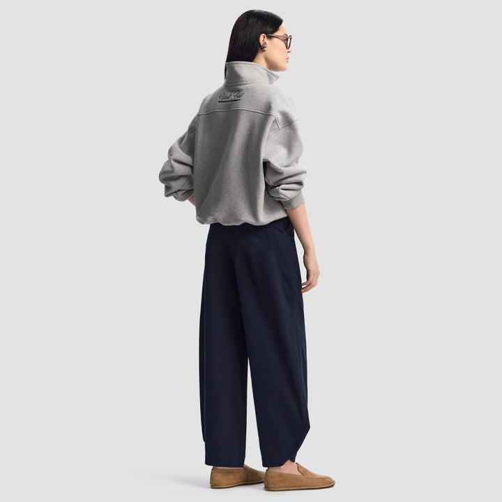 Damer Sommar Zip Tröja med högkvalitativ broderidesign och avslappnad passform Mirla-Eva Jonsson