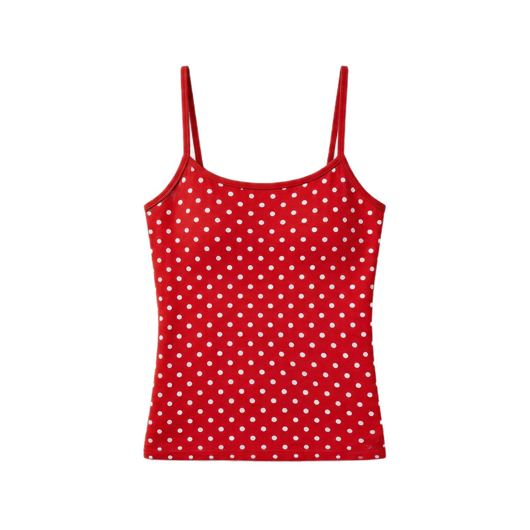 Damer Spaghetti axel topp med polka prickar Mirla-Eva Jonsson