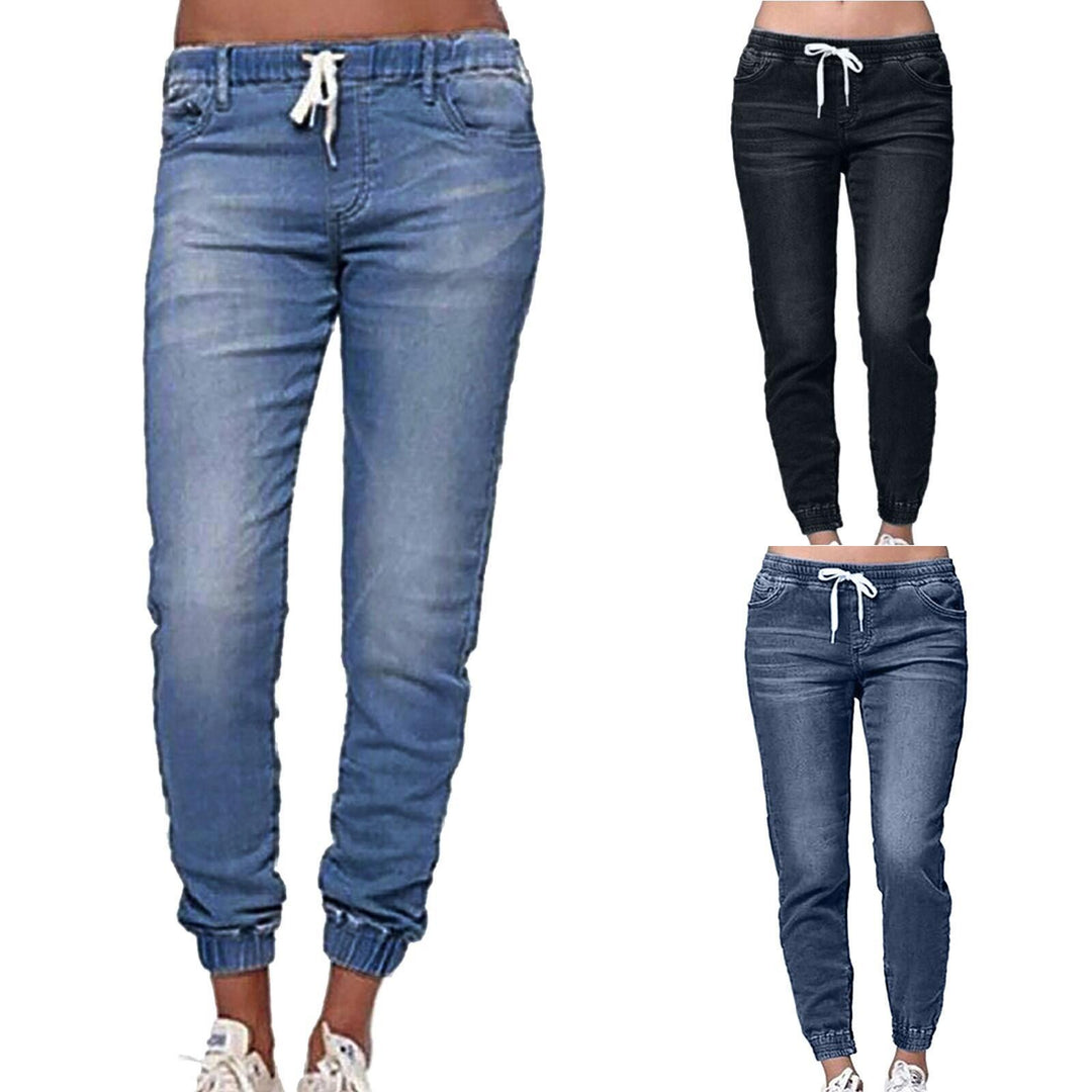 Damer Sportig Denim-Joggingbyxor Mirla-Eva Jonsson