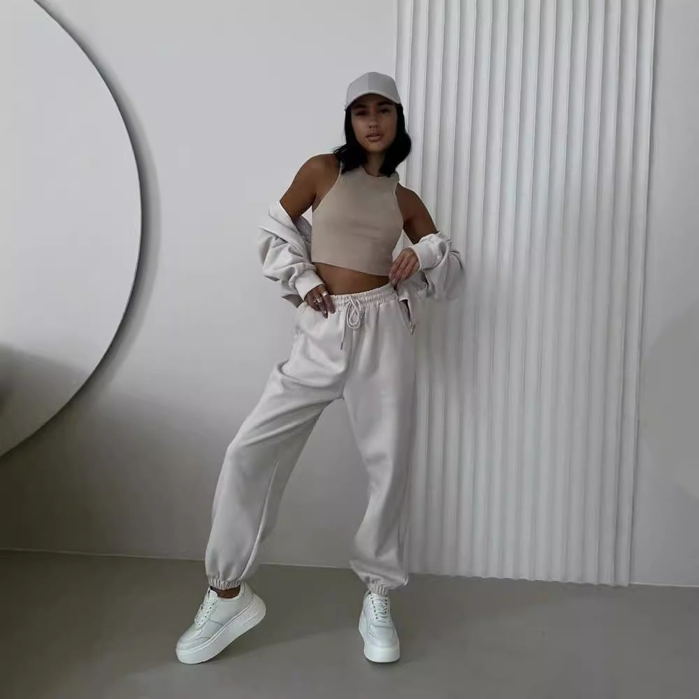 Damer Sportig Hooded Sweatshirt med Dragkedja Mirla-Eva Jonsson