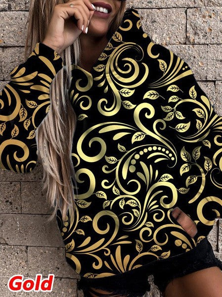 Damer Sportig Hoodie i trendig camouflagemönster Mirla-Eva Jonsson