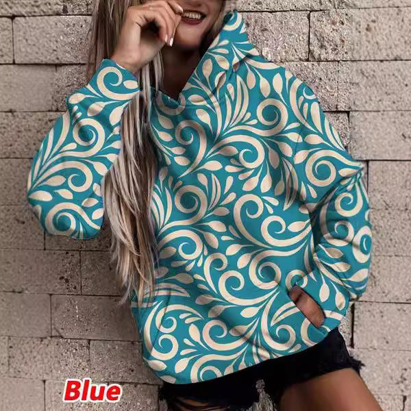 Damer Sportig Hoodie i trendig camouflagemönster Mirla-Eva Jonsson