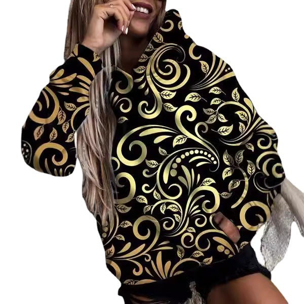 Damer Sportig Hoodie i trendig camouflagemönster Mirla-Eva Jonsson