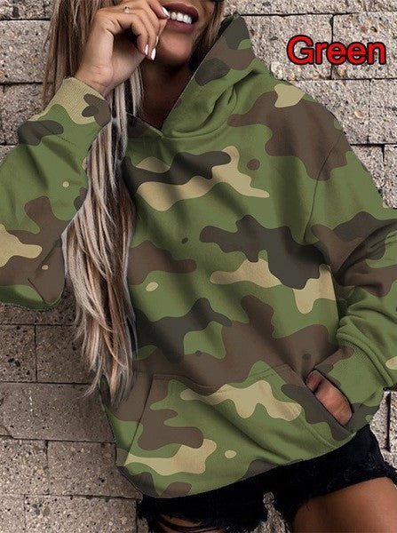 Damer Sportig Hoodie i trendig camouflagemönster Mirla-Eva Jonsson
