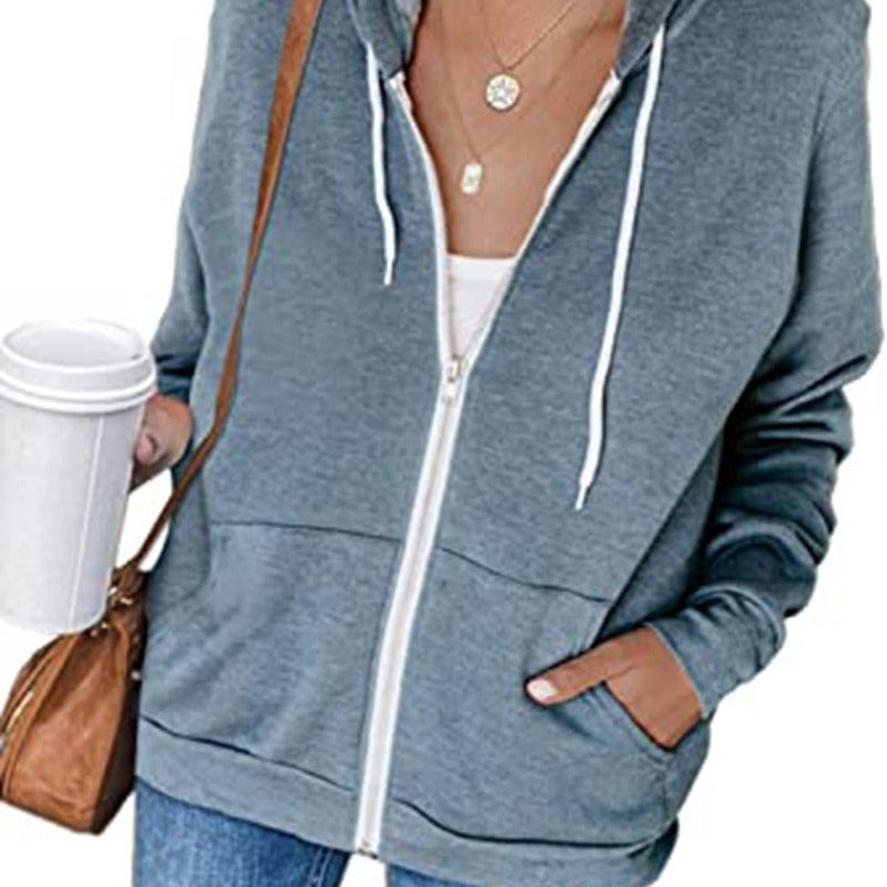 Damer Sportig Hoodie med generös passform och praktiska fickor Mirla-Eva Jonsson