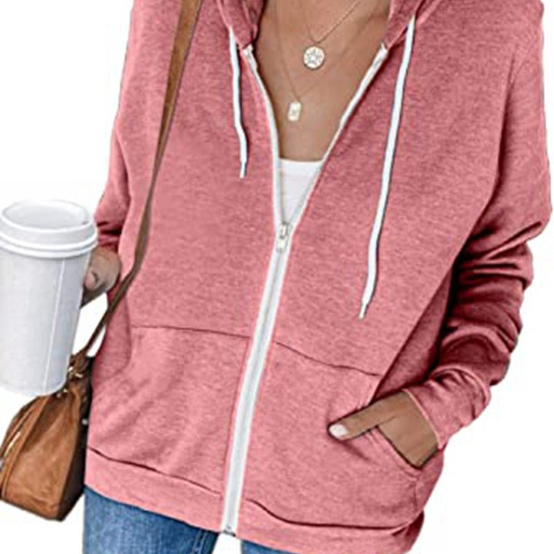 Damer Sportig Hoodie med generös passform och praktiska fickor Mirla-Eva Jonsson