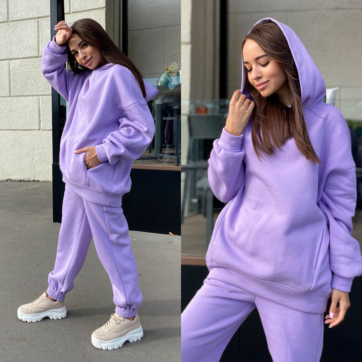 Damer Sportig Hoodie och Joggingbyxor Set Mirla-Eva Jonsson