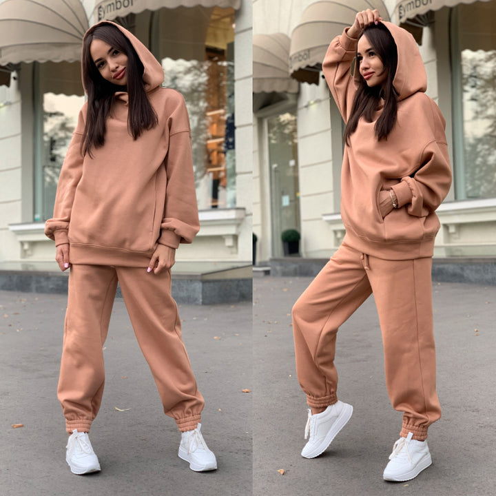 Damer Sportig Hoodie och Joggingbyxor Set Mirla-Eva Jonsson