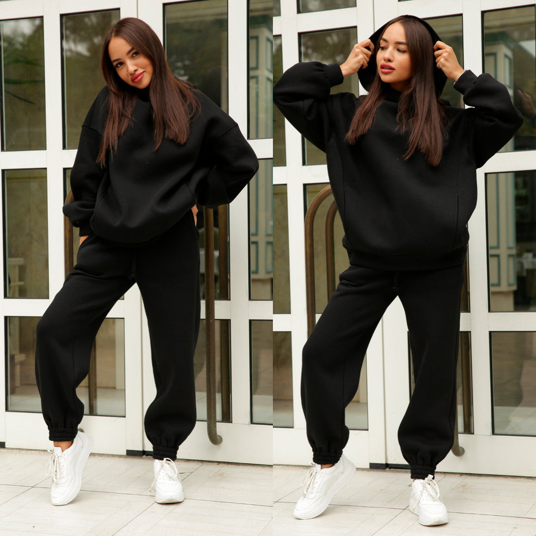 Damer Sportig Hoodie och Joggingbyxor Set Mirla-Eva Jonsson