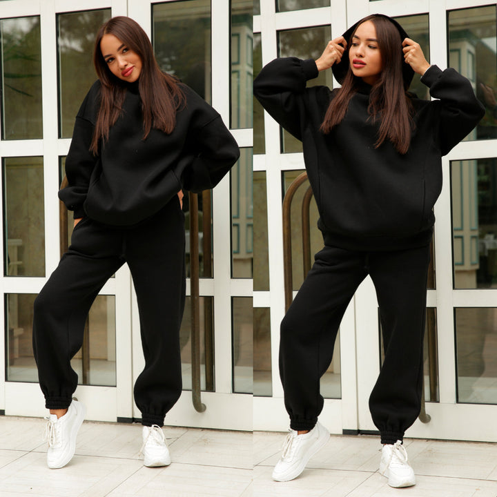 Damer Sportig Hoodie och Joggingbyxor Set Mirla-Eva Jonsson