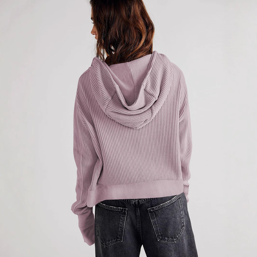 Damer Sportig Hoodiejacka i strukturerat material Mirla-Eva Jonsson