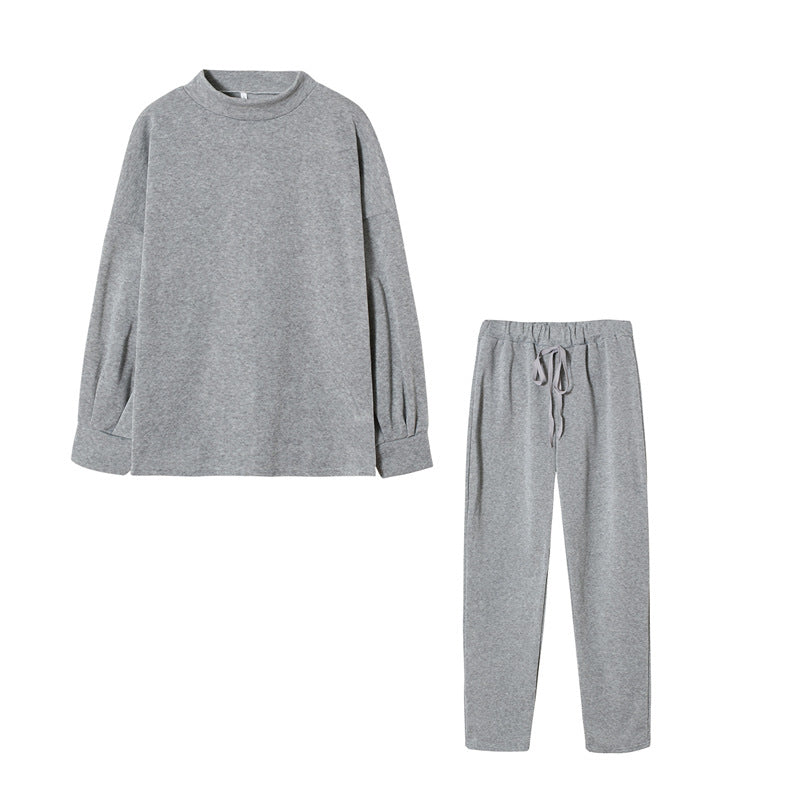 Damer Sportig Joggingdress-set med bekväm passform och hög krage Mirla-Eva Jonsson