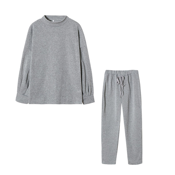 Damer Sportig Joggingdress-set med bekväm passform och hög krage Mirla-Eva Jonsson