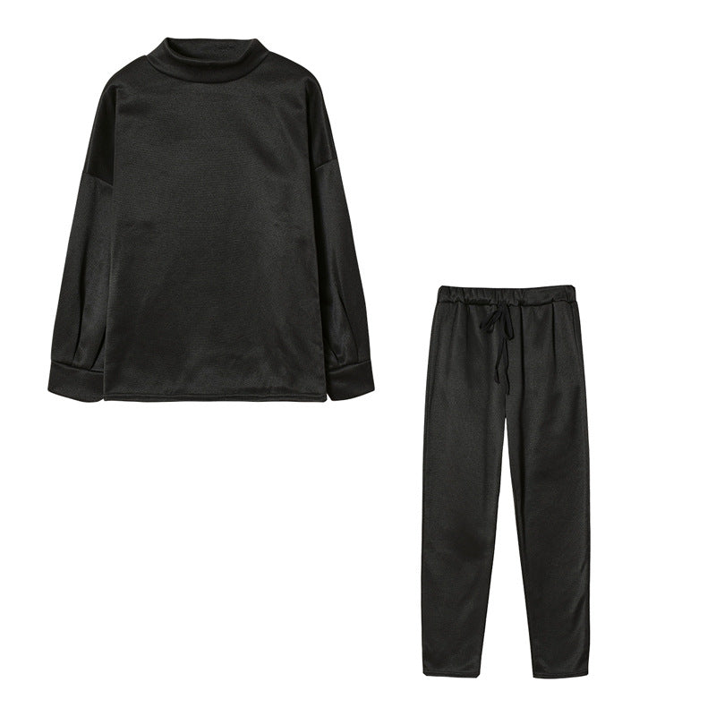 Damer Sportig Joggingdress-set med bekväm passform och hög krage Mirla-Eva Jonsson
