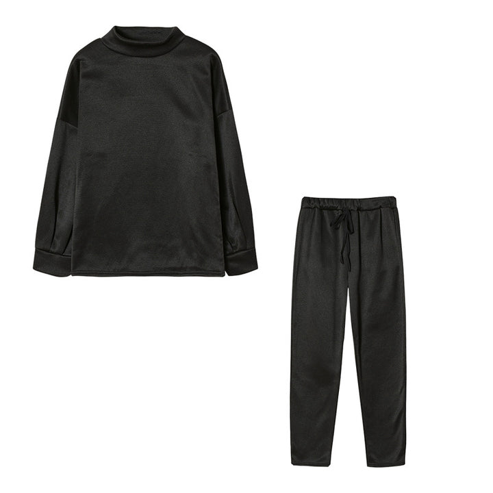 Damer Sportig Joggingdress-set med bekväm passform och hög krage Mirla-Eva Jonsson