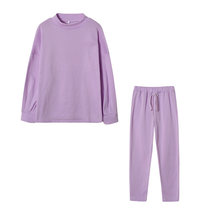 Damer Sportig Joggingdress-set med bekväm passform och hög krage Mirla-Eva Jonsson